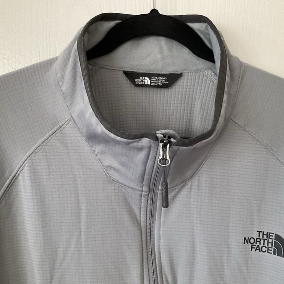 The North Face Sweatshirt Mens XXL 2X Gray Fleece 1/4 Zip Sweater Pullover Logo - Picture 2 of 13